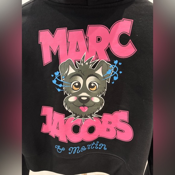 DEVON LEE CARLSON x MARC JACONS black star studded graphic logo hoodie Small - Picture 7 of 8